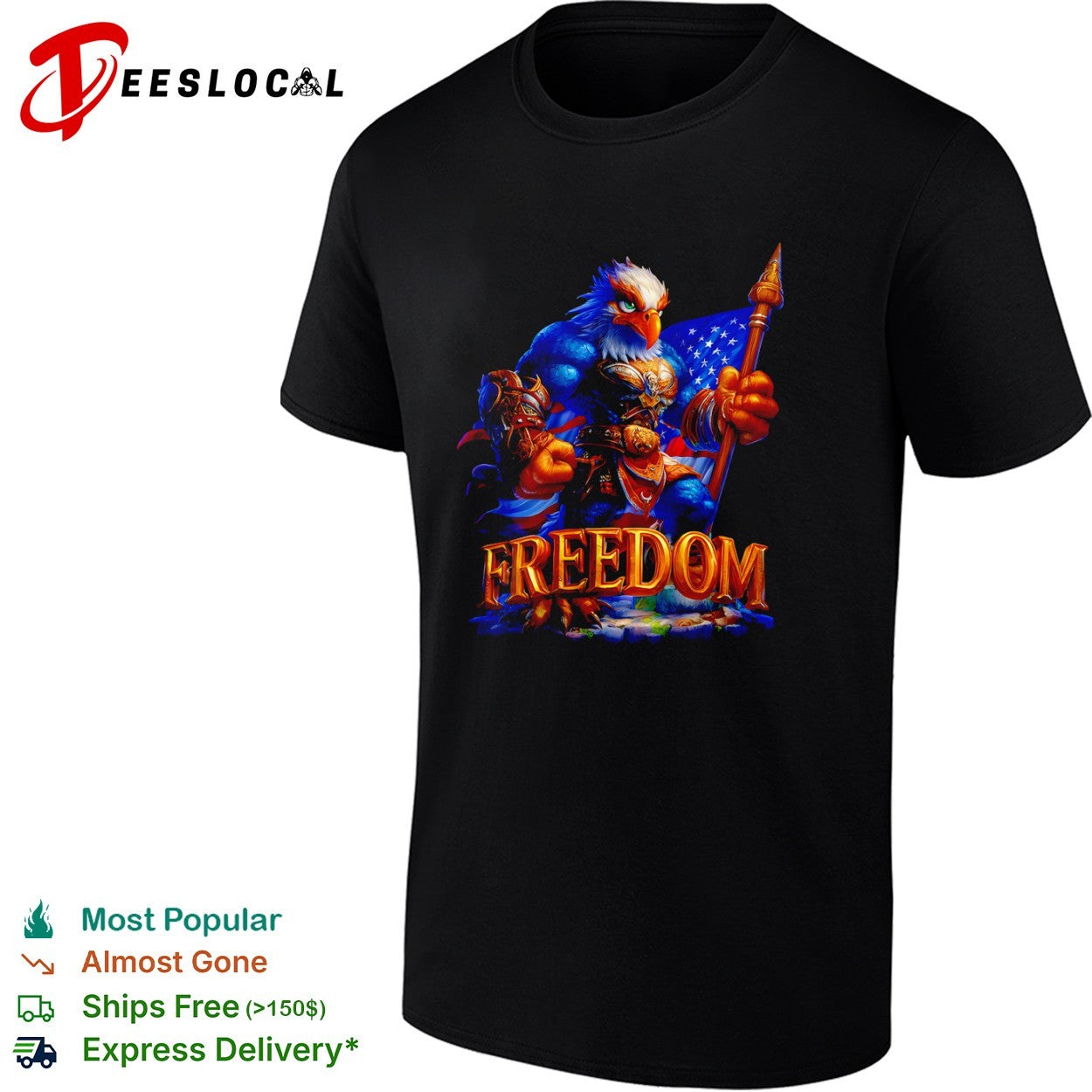 USA freedom bald eagle shirt