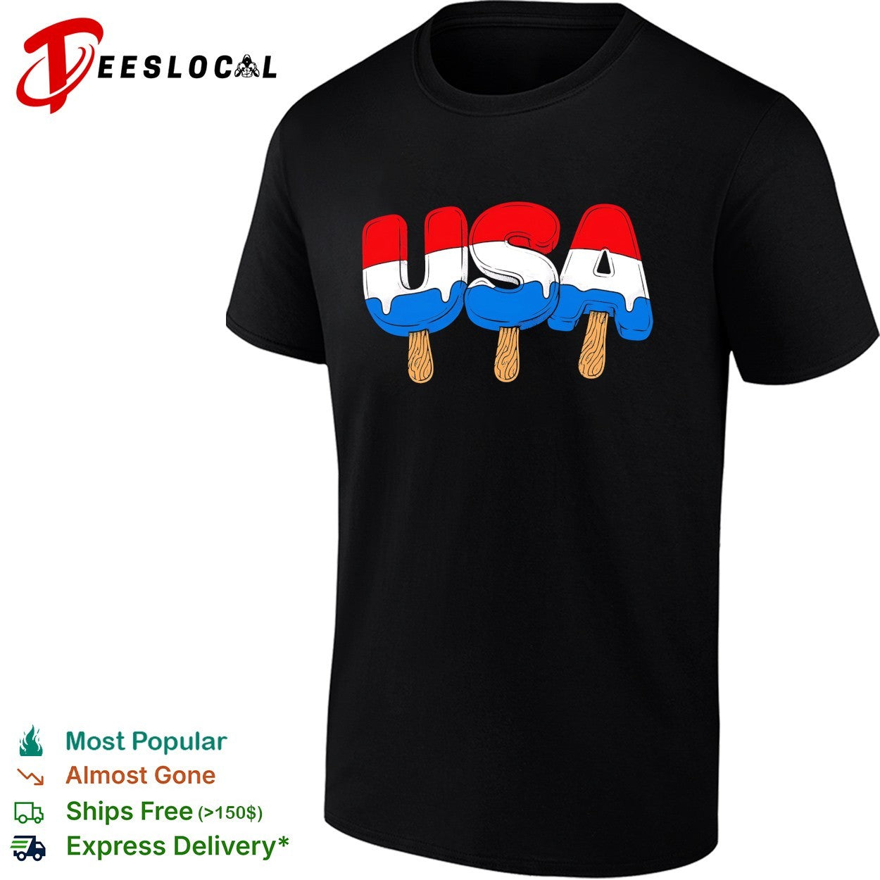 USA melting popsicles shirt