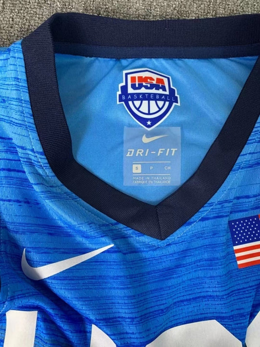 USA Dream Team 14 #7 Durant Tokyo Olympics Team USA Blue Style 3