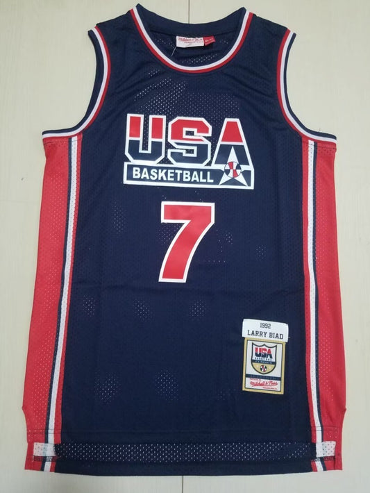 USA #7 Bird Dream Team Blue 7 Retro s-xxl Style 2