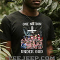 USMNT One Nation Under God USA Soccer Christian Patriotic Fans Men Shirt