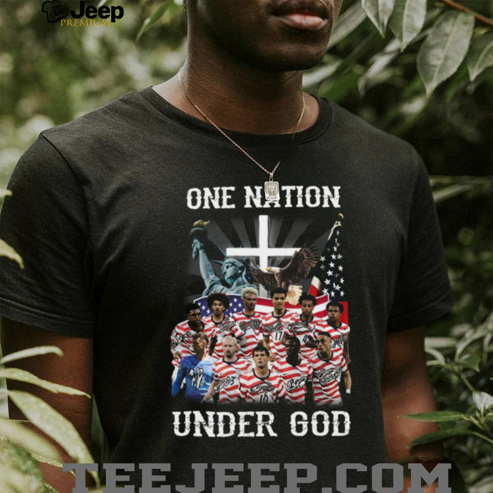 USMNT One Nation Under God USA Soccer Christian Patriotic Fans Men Shirt