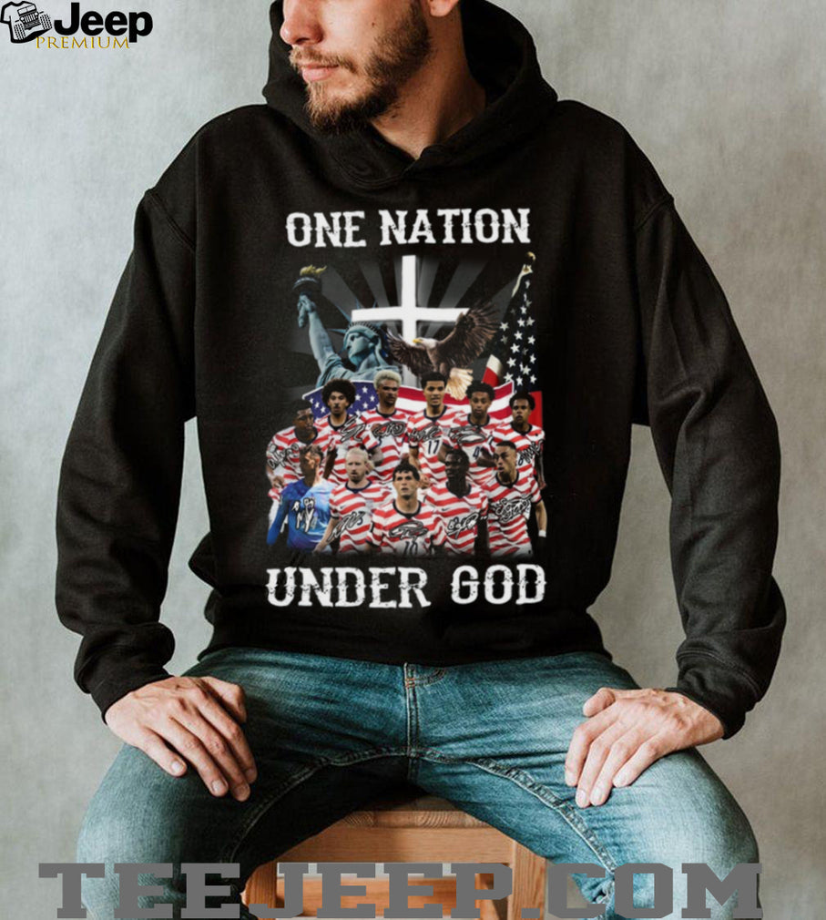 USMNT One Nation Under God USA Soccer Christian Patriotic Fans Men Shirt