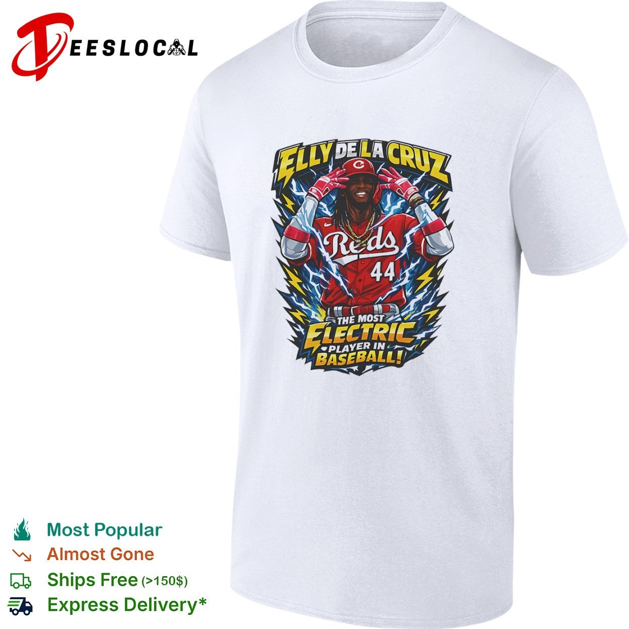Elly De La Cruz Cincinnati Reds The Most Electric Player in Baseball shirt