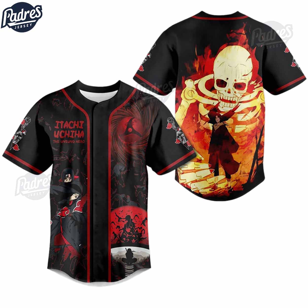 Uchiha Itachi Susanoo Baseball Jersey Outfit - Naruto Shippuden - Padres Jersey Oasis: Elevate Your Baseball Style Game