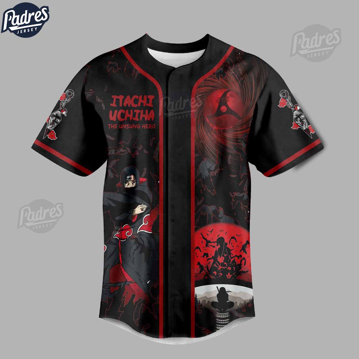 Uchiha Itachi Susanoo Baseball Jersey Outfit - Naruto Shippuden - Padres Jersey Oasis: Elevate Your Baseball Style Game