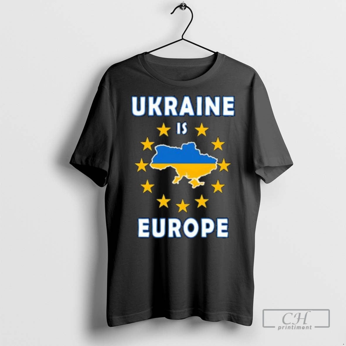 Ukraine Is Europe Flag Support T Shirts