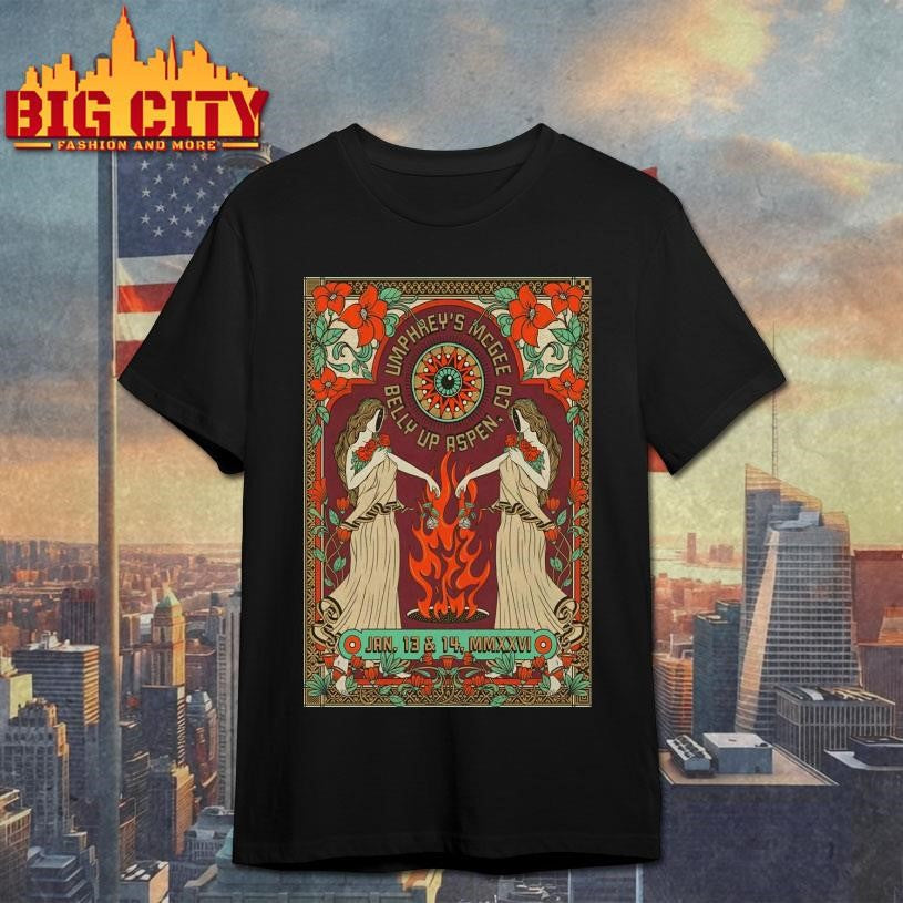 Umphrey’s McGee At Belly Up In Aspen CO On Jan 13-14 2026 Poster Shirt