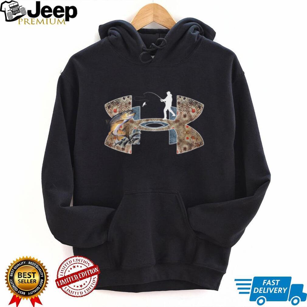 Under Armour Fishing Style Trout Fish Silhouette Outdoor Sports T Shirt