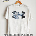 Under Armour Style Fishing Bass Splash Graphic Grey T Shirt