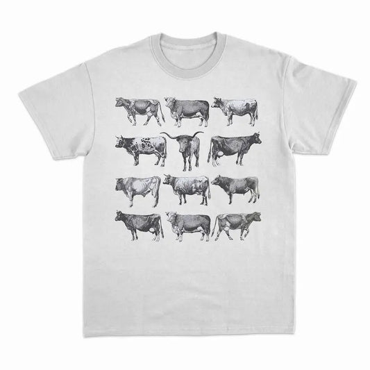 Unisex   Cows Lover Vintage T-Shirt  , Sweatshirt  and Hoodie