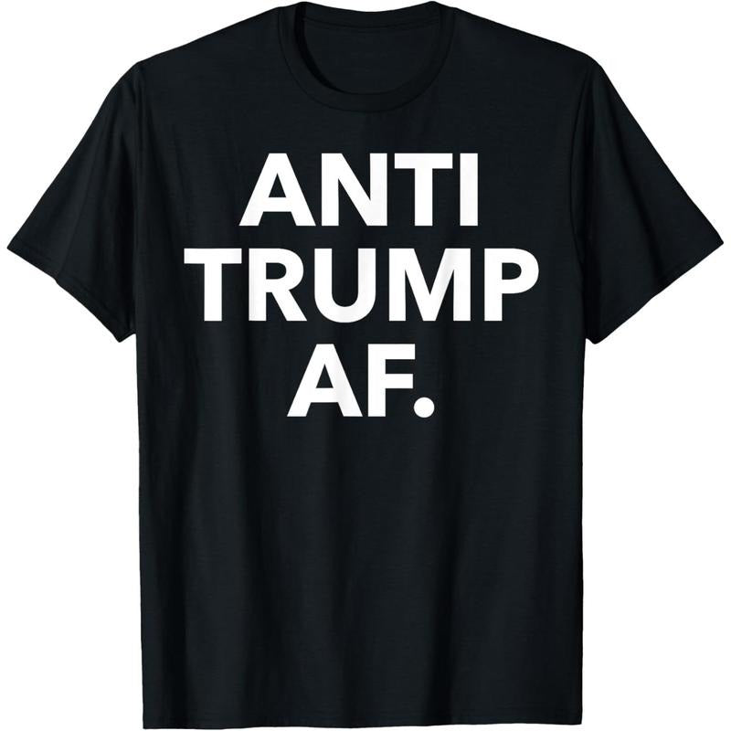 Unisex Adults Anti Trump, Feminists, Pro-Immigration - Black - Small - Short Sleeve - T-Shirt