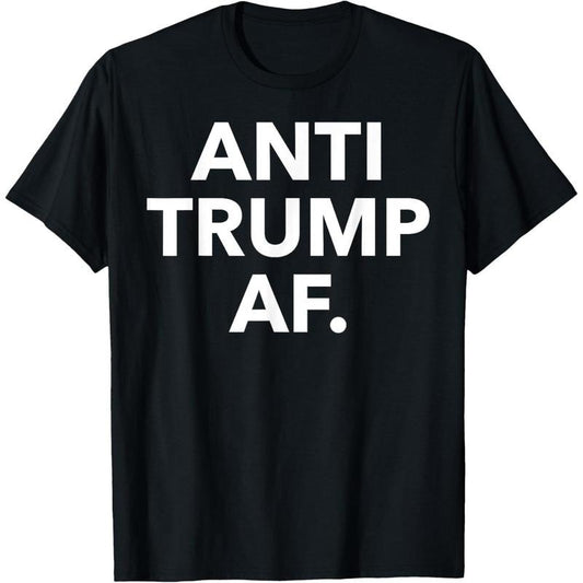 Unisex Adults Anti Trump, Feminists, Pro-Immigration - Black - Small - Short Sleeve - T-Shirt