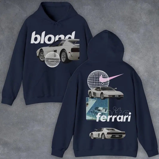 Unisex Blond Frank Ocean Hoodie,Y2k Back And Front Sweater Menswear