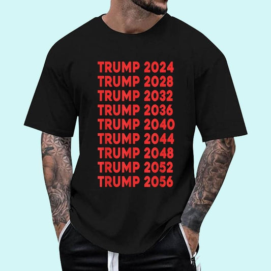 [Unisex Cotton] TRUMP 2024 2028 2032 2036 2040 2044 2048 2052 2056 T-Shirt , Short Sleeve, Top Unisex