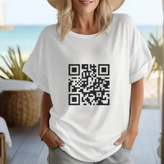 Unisex Funny F**ck You T-Shirt, QR Code Shirt, Gift For Men, F-You Tee, Gift for women, Trendy Shirt Unisex Full Size Top Vintage