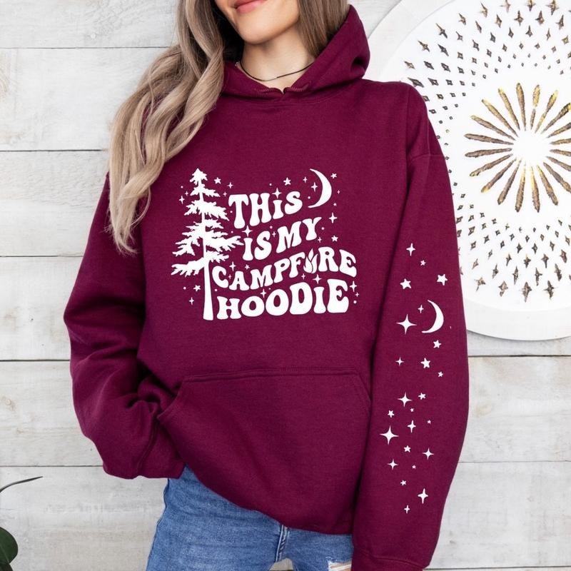 Unisex Jerzees pullover This is my campfire longsleeve cotton polyester hoodoe