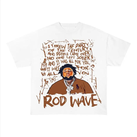 Unisex RD Wave Face Graphic Tee, Vintage Wash Style, Perfect for Retro Vibes!