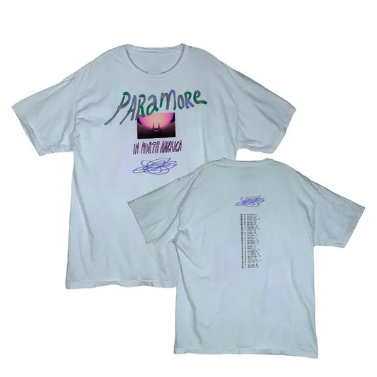 Unisex Reprint Shirt Paramore Concert North America Tour Fans Tee Shirt