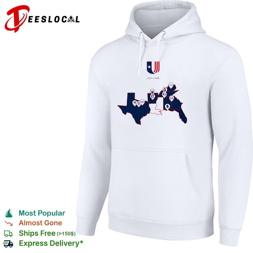 United Athletic Conference July 1 2026 map shirt