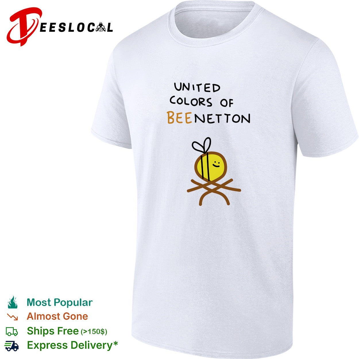 United Colors of Bee Netton bee logo shirt