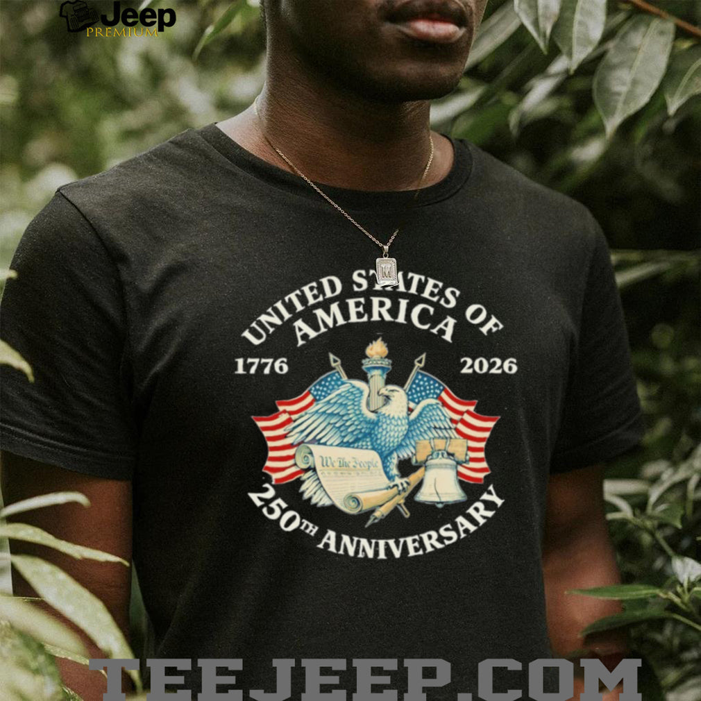United States America 250th Anniversary 1776 2026 Vintage Eagle We The People Patriotic T Shirt