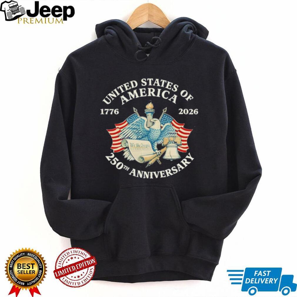 United States America 250th Anniversary 1776 2026 Vintage Eagle We The People Patriotic T Shirt