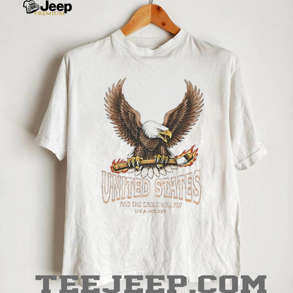 United States Hockey Eagle And The Eagle Will Fly T Shirt