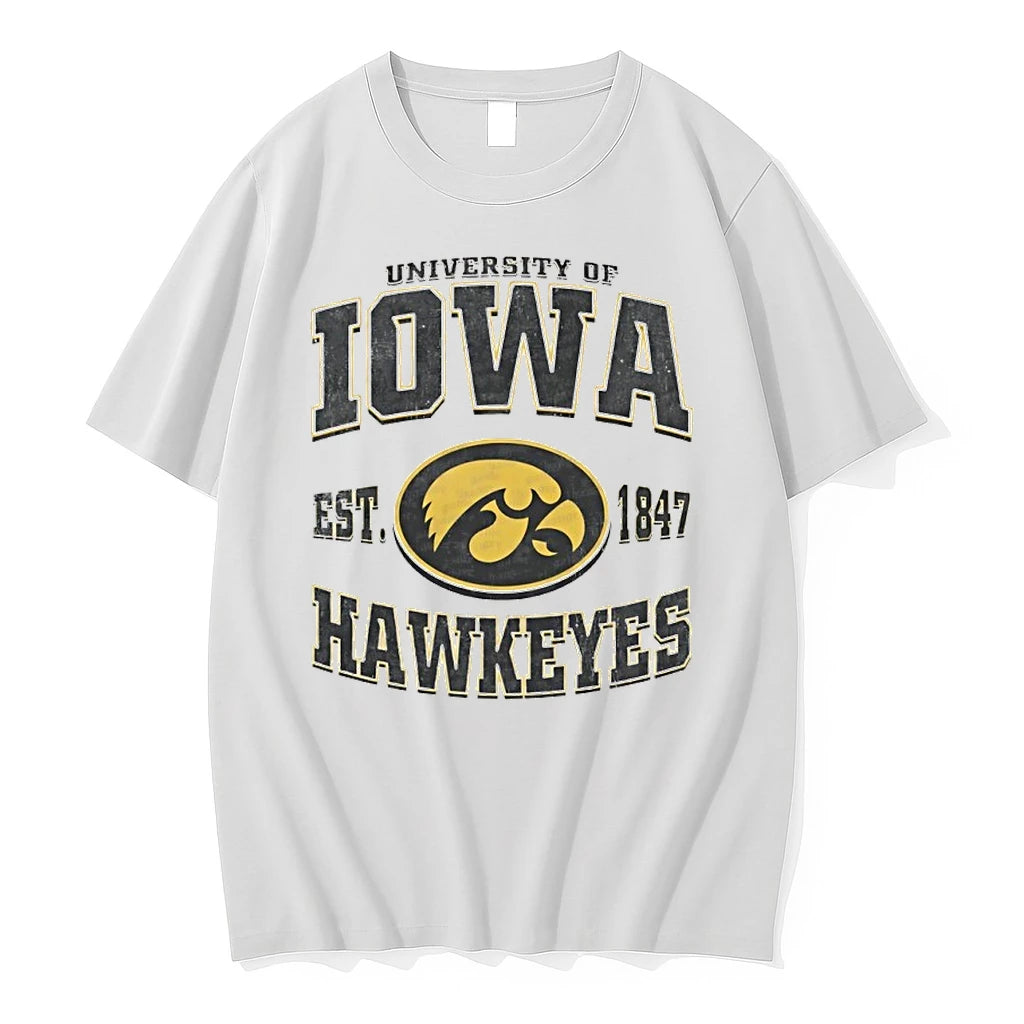 University Of Iowa Est 1847 Hawkeyes Logo Tshirts Sweater