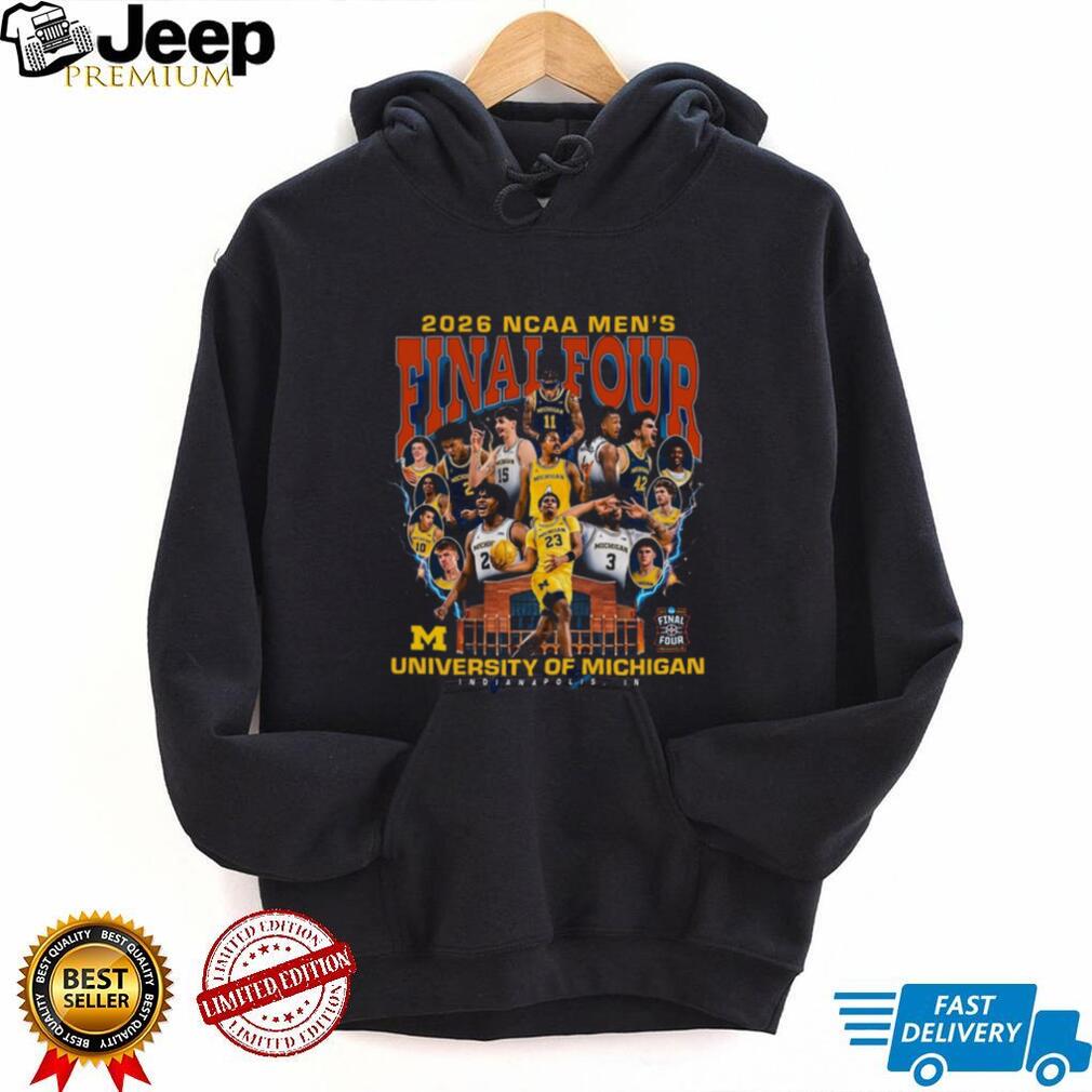 University of Michigan 2026 NCAA Men’s Final Four Basketball Team Roster T Shirt