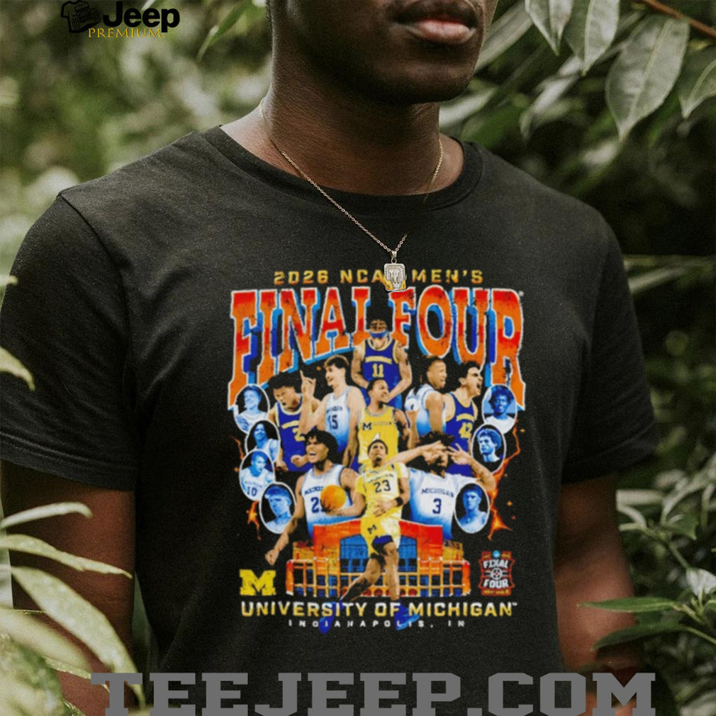 University of Michigan 2026 NCAA Men’s Final Four Player Collage T Shirt