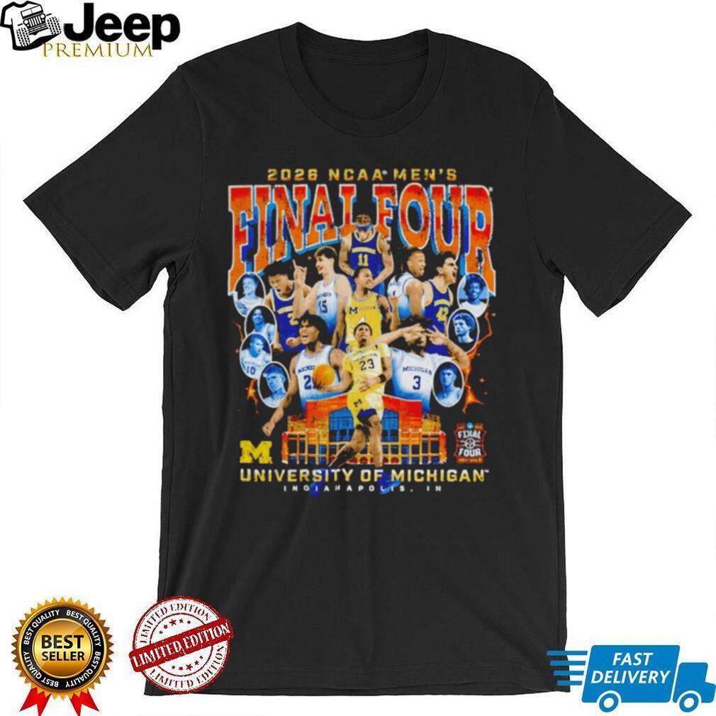 University of Michigan 2026 NCAA Men’s Final Four Player Collage T Shirt