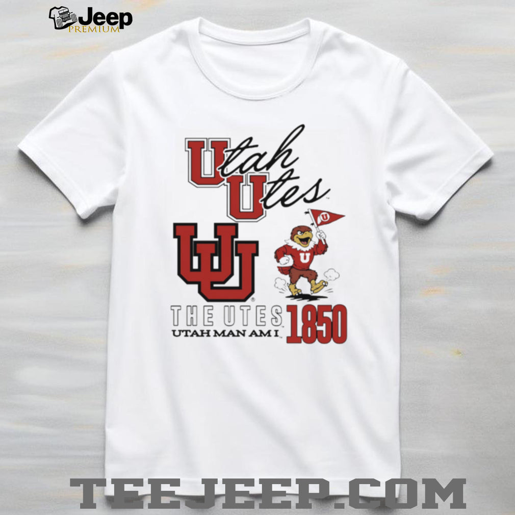 University of Utah Utes Retro 1850 Utah Man Am I Mascot T Shirt