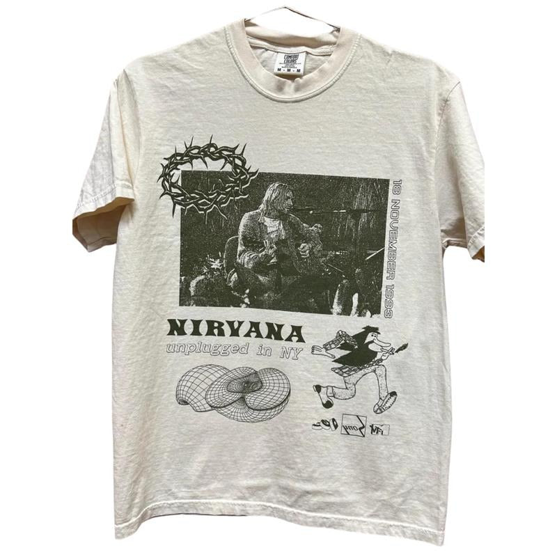 Unplugged in NY fan art T-shirt, Nivana Shirt, Crewneck gift for Fan Tees,  For Men, For Woman, Trendy Shirt