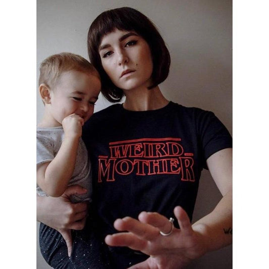 FLASH SALE Weird Mother / Upside down Mashup Black shirt (s-5xl)