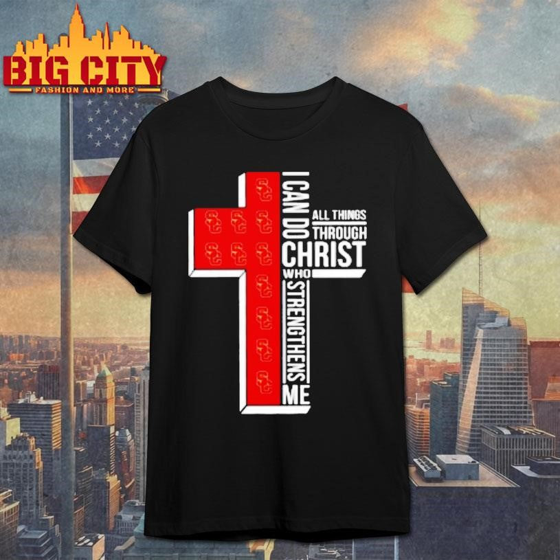 Usc Trojans Womens Basketball I Can All Things Do Through Christ Who Strengthens Me Shirt