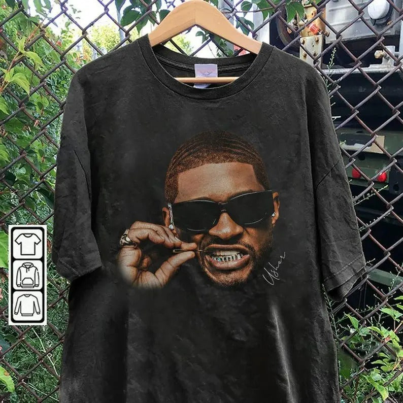 Usher Shirt, Usher Vintage Rap 90s, Usher Gift For Fan Bootleg Unisex Shirt, Usher Fan Gift Crewneck Menswear Top