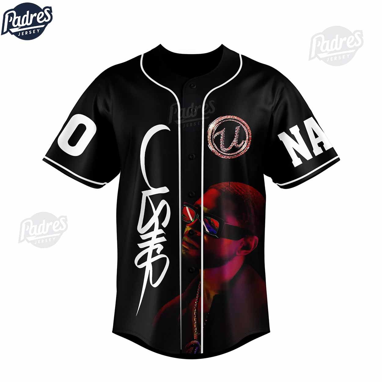 Usher Singer Custom Baseball Jersey - Padres Jersey Oasis: Elevate Your Baseball Style Game T-Shirts, Hoodie,... (Image 2)