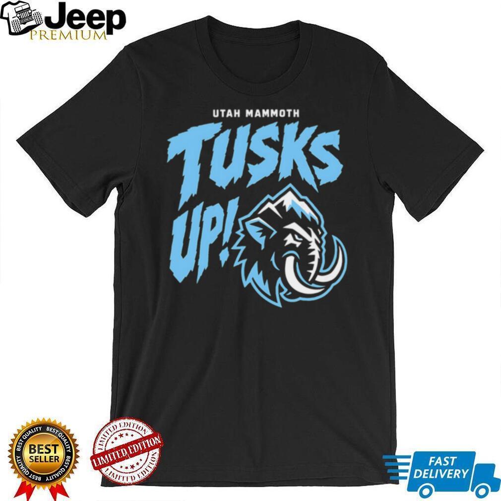 Utah Mammoth Tusks Up Hockey Team Logo Retro Sports Fan Apparel Men T Shirt