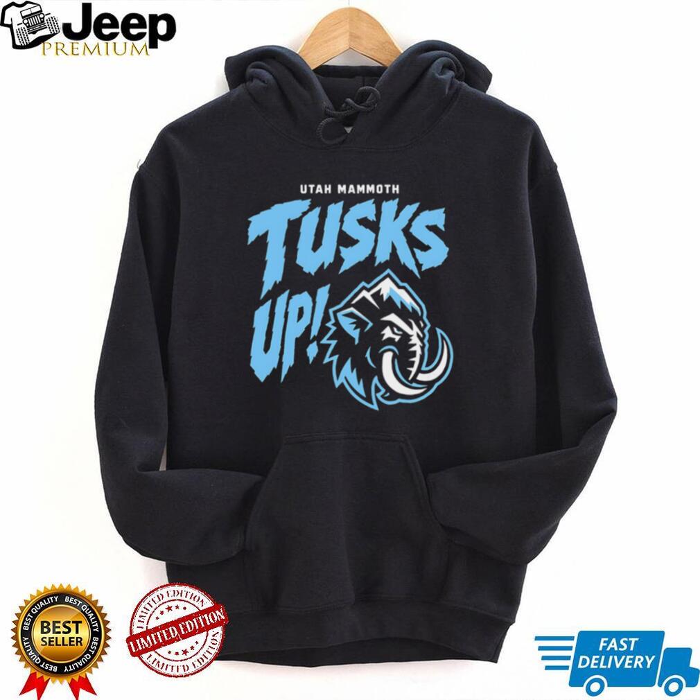 Utah Mammoth Tusks Up Hockey Team Logo Retro Sports Fan Apparel Men T Shirt