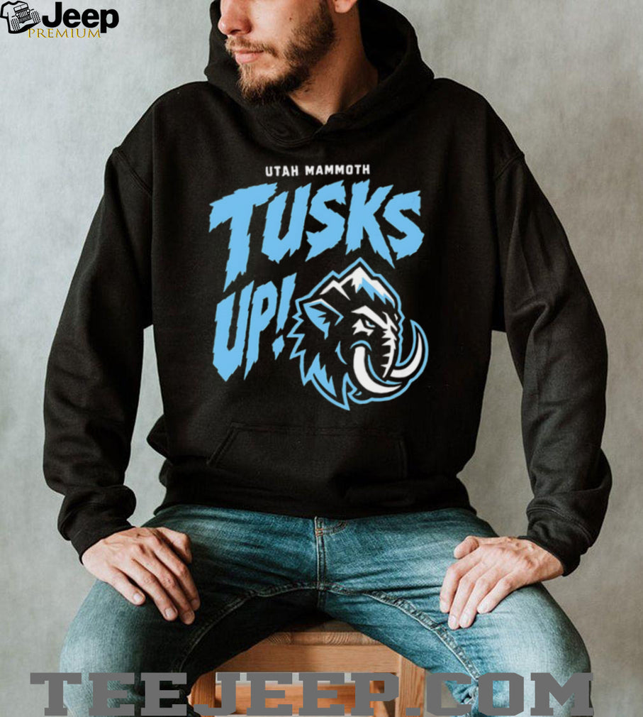 Utah Mammoth Tusks Up Hockey Team Logo Retro Sports Fan Apparel Men T Shirt