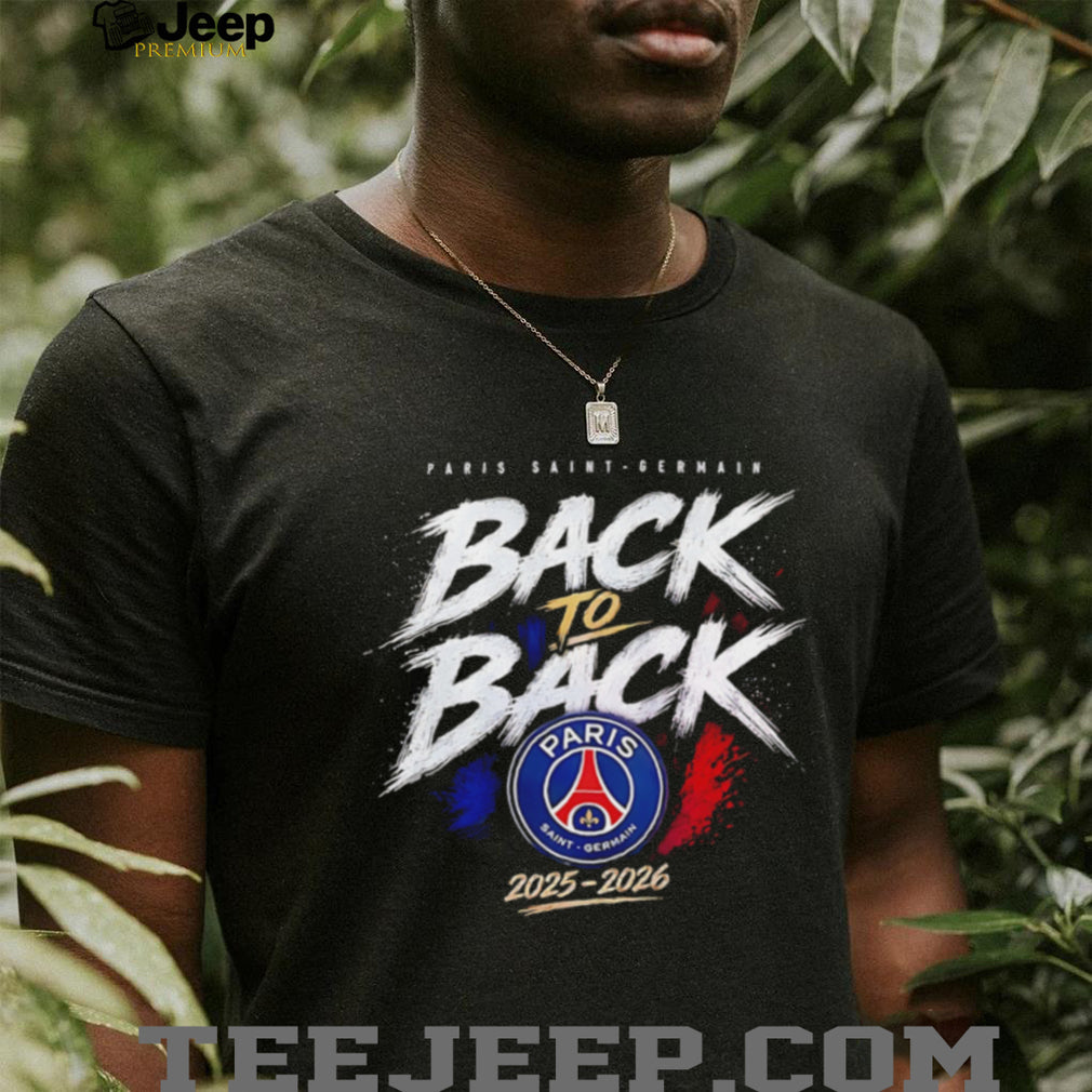 Paris Saint Germain back to back 2025 2026 logo shirt