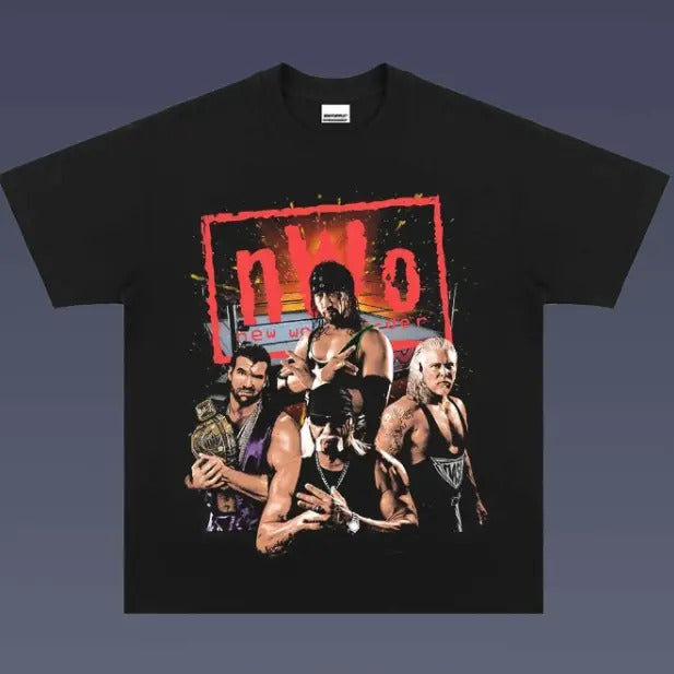 VINTAGE TEE | NWO, Prints Vintage T-Shirt, Wrestler Shirt, WWE Shirt, Vintage Graphic Tee, Unisex T-Shirt, Gift All Top Menswear