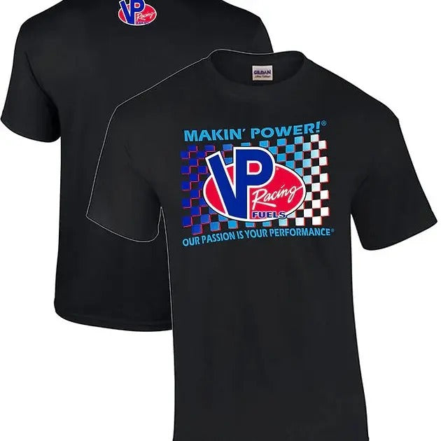 VP Racing Retro Flag T-Shirt - Vintage Hot Rod Muscle Car Graphic Tee  for Car Enthusiasts Men's Cotton Tee - Old School Tee Gift - Tshirt, Top Menswear Streetwear Tropical Crewneck Shortsleeve Casual
