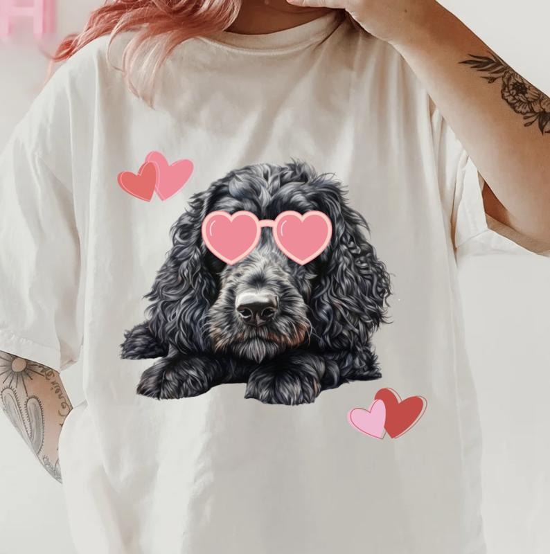 Valentine COCKAPOO Shirt ~ Unisex Apparel Relaxed Fit Printed In The USA Clothing Womenswear Casual Comfort Cotton Top Athletic Boho Chic