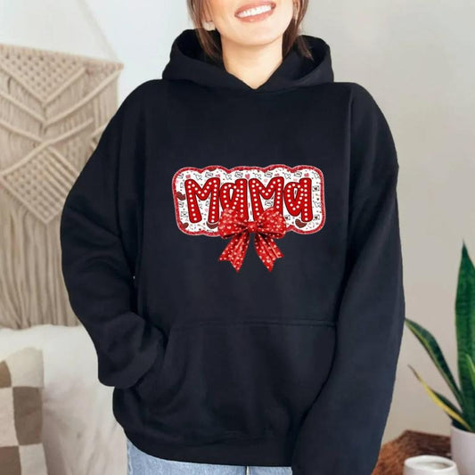 Valentine Mama Coquette Sweatshirt, Nana Gigi Nana Mini Valentine Hoodie, Valentine Coquette Mama Gift, Unisex Crewneck Pullover Tee, Casual Clothing