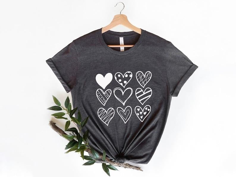 Valentine Shirt, Heart Arm Patches, Love Heart Sweatshirt, Cute Valentines Sweater, Teacher Valentine's Shirt, Mommy and Me Valentine, Mom valentines shirt