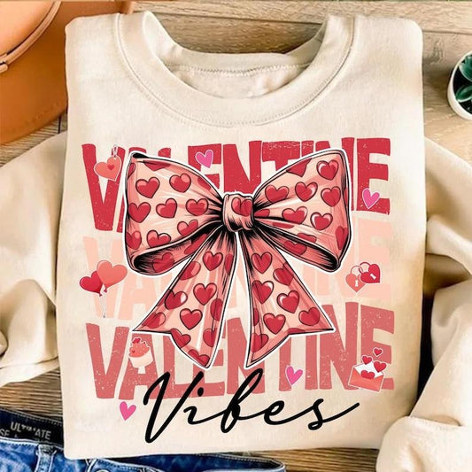 Valentine vibes coquette Sweatshirt Vintage Coquette Valentine , brushstroke valentine , Valentine , Valentine coquette , love