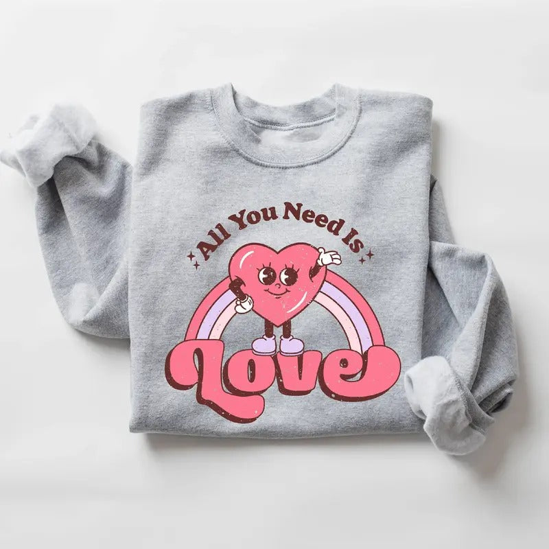 Valentines Day Shirt Women, Heart Sweatshirt, Valentine Sweatshirt for Women Valentines Day Gifts for Women Valentine Shirt