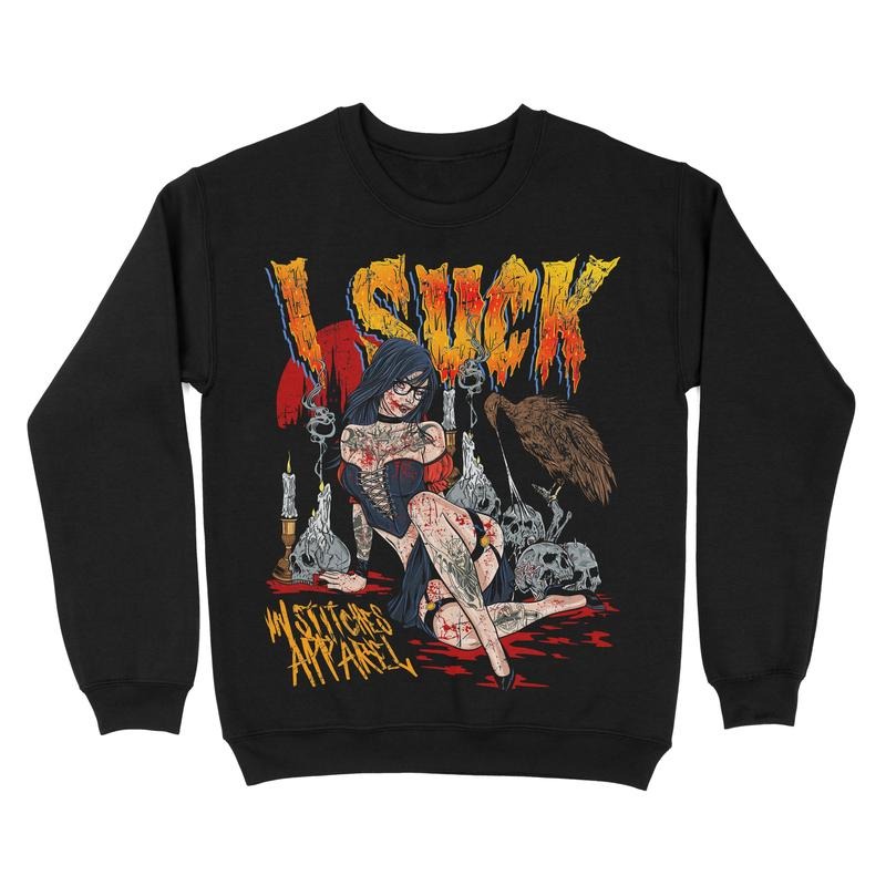 Vampires Suck! - Crewneck Sweatshirt Graphic T-Shirts, Hoodie | WearSparks.com